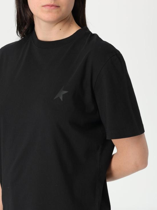 25SS 골든구스 반팔 티셔츠 GWP01220P00059390100 Black - GOLDEN GOOSE