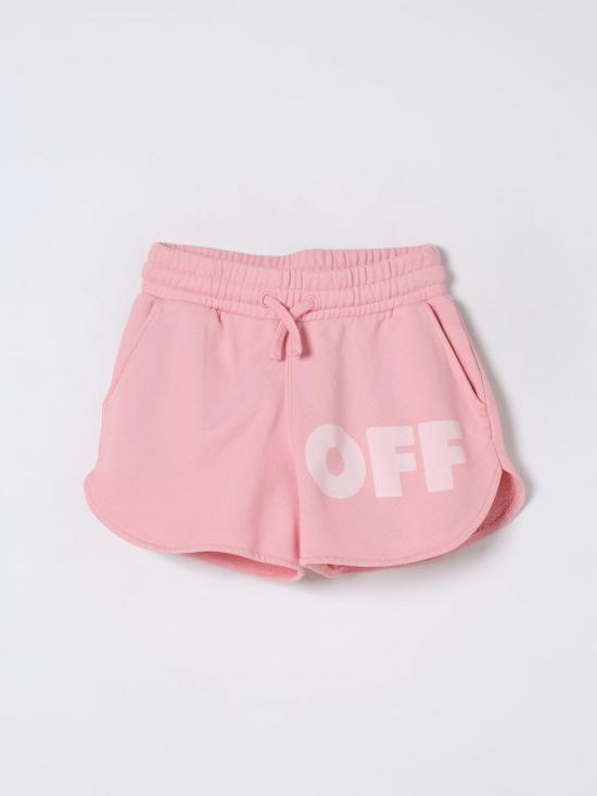 25FW [키즈] 오프화이트 쇼츠/버뮤다 OGCI001S25FLE001 303C Pink
