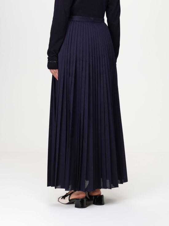 25SS 파비아나 필리피 스커트 GND275F844L376 5146 Navy - FABIANA FILIPPI
