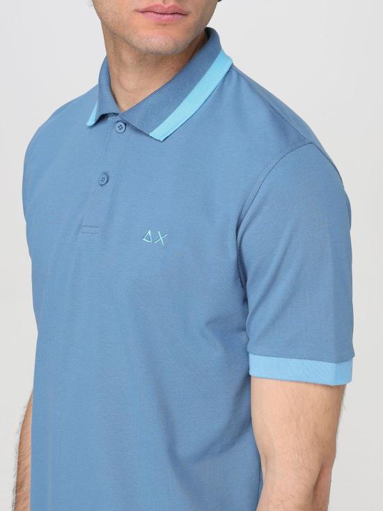 25FW 썬 68 폴로 티셔츠 A35112 80 Blue 1 - SUN 68