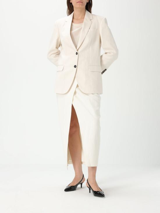 25FW 브루넬로 쿠치넬리 스커트 MH540G3814 C600 White - BRUNELLO CUCINELLI