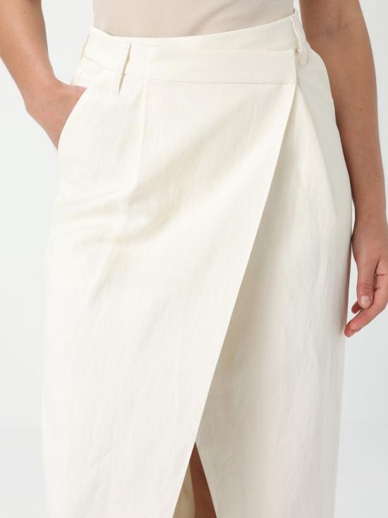 25FW 브루넬로 쿠치넬리 스커트 MH540G3814 C600 White - BRUNELLO CUCINELLI