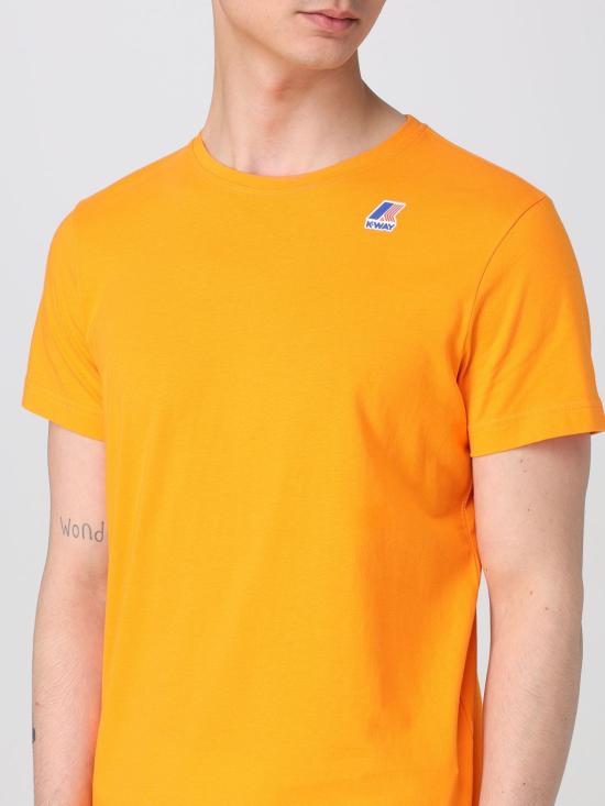 25FW 까웨 반팔 티셔츠 K007JE0 LEVRAIEDOUARD026 Orange - K-WAY