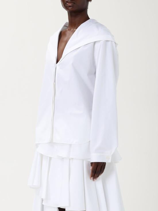 25FW 알라이아 셔츠 AA9C0969T611A 000 White - ALAIA