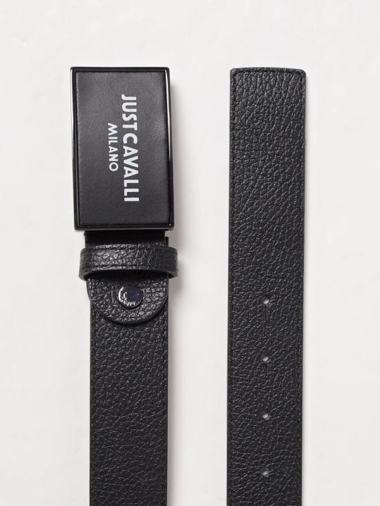 25SS 저스트까발리 가죽 벨트 78QA6F10ZP295 899 Black - JUST CAVALLI