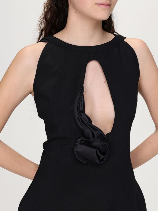 25FW 마그다뷰트림 롱 원피스 418525 Black - MAGDA BUTRYM