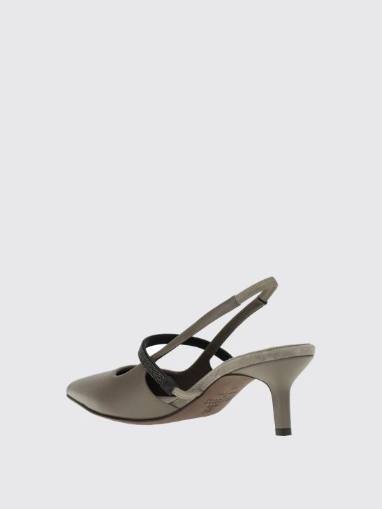 25SS 브루넬로 쿠치넬리 힐/펌프스 MZSKC2715 C5859 Grey - BRUNELLO CUCINELLI