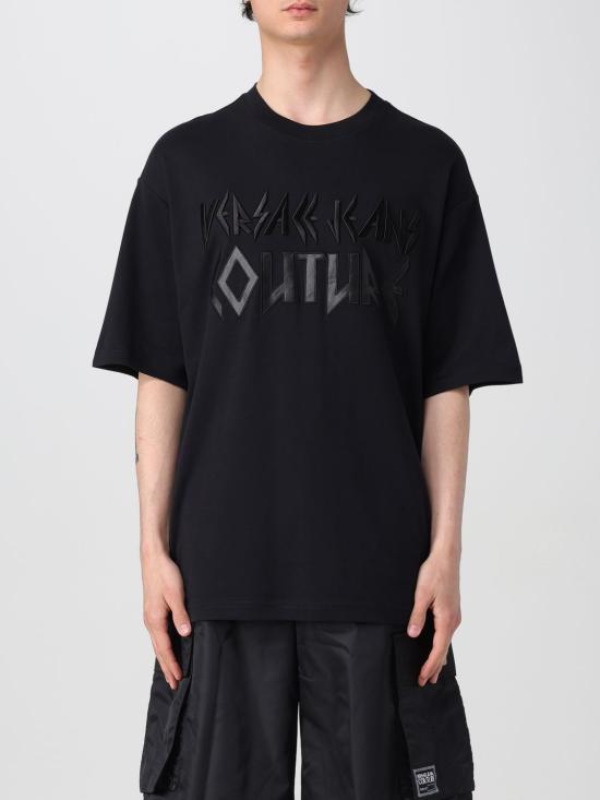 25SS 베르사체 반팔 티셔츠 78GAHE02CJ01E 899 Black