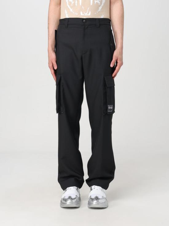 25SS 베르사체 스트레이트 팬츠 78GAA108N0441 899 Black