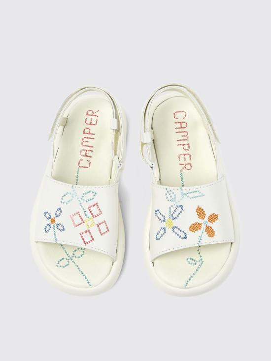 25SS [키즈] 캠퍼 샌들 K800631 002 TWINS 0 White - CAMPER