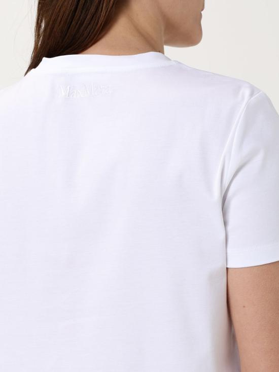 25FW 막스마라 반팔 티셔츠 2511971029600 001 White - MAX MARA