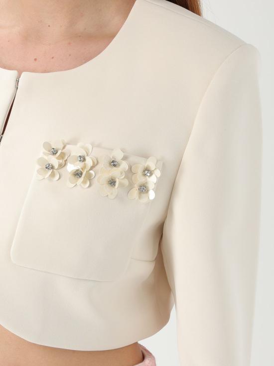 25SS 셀프 포트레이트 자켓 SS25268JC CREAM White - SELF PORTRAIT