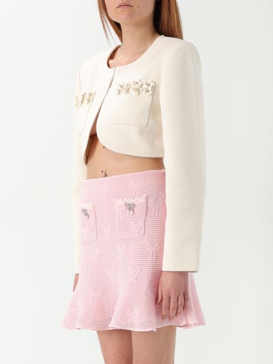 25SS 셀프 포트레이트 자켓 SS25268JC CREAM White - SELF PORTRAIT