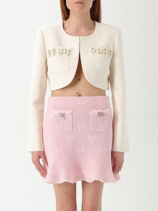 25SS 셀프 포트레이트 자켓 SS25268JC CREAM White