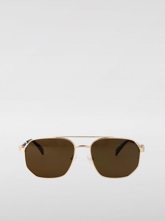 25FW 알렉산더 맥퀸 선글라스 AM0458S 002 Gold - ALEXANDER MCQUEEN
