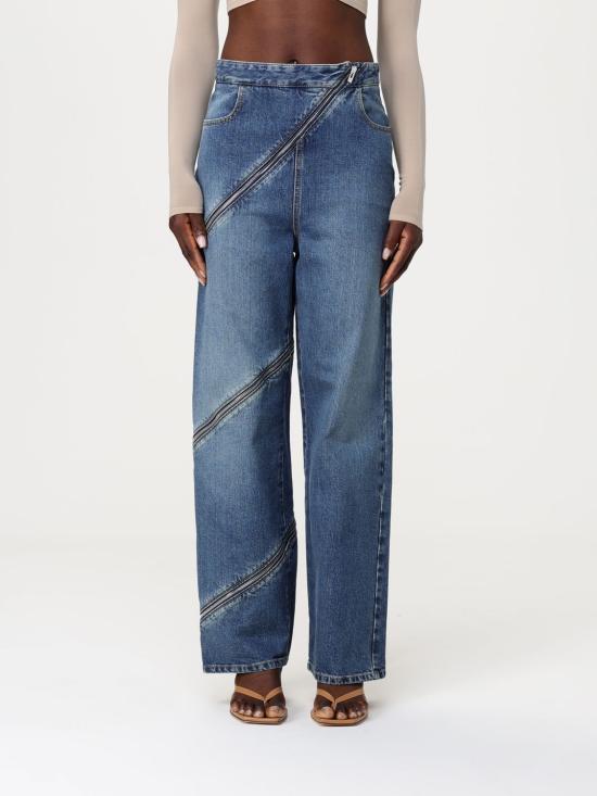 25SS 알라이아 데님 팬츠 AA9P0295T536A 525 Blue