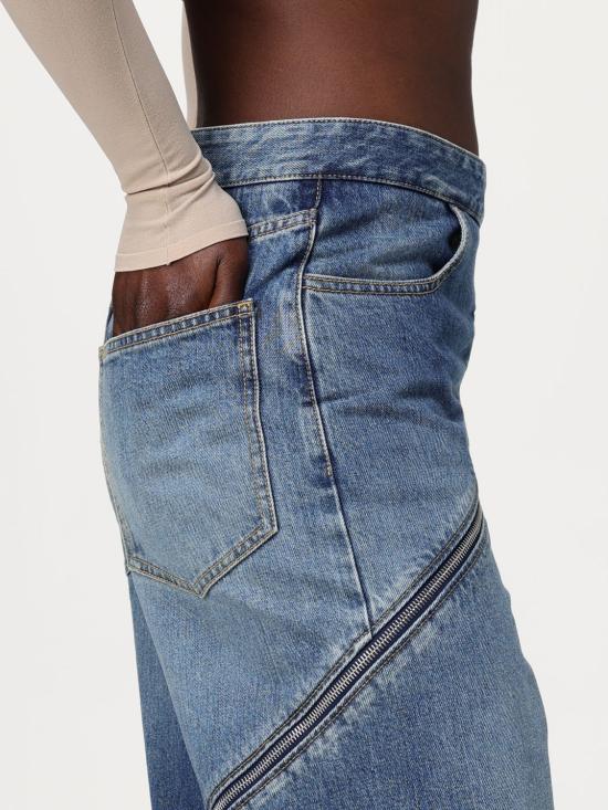 25SS 알라이아 데님 팬츠 AA9P0295T536A 525 Blue - ALAIA