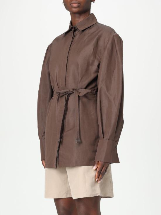 25FW 막스마라 셔츠 2511191039600 002 Coffee - MAX MARA