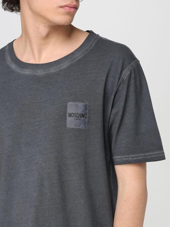 25SS 모스키노 반팔 티셔츠 07069418 0499 Grey - MOSCHINO