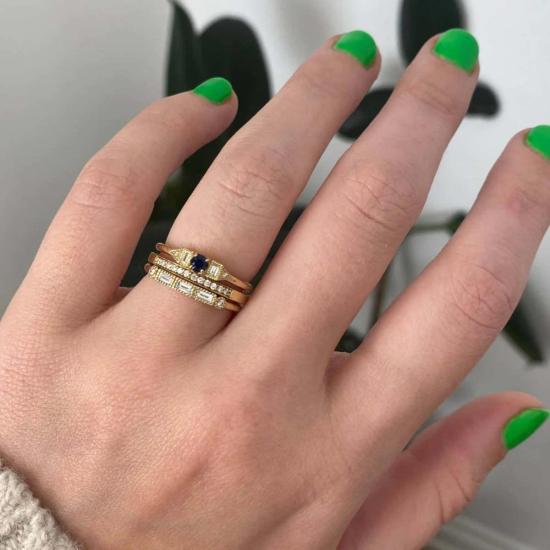  제니 권 디자인스 반지 제니 권이 디자인한 블루 사파이어 쁘띠 데코 에라 링 - JENNIE KWON DESIGNS