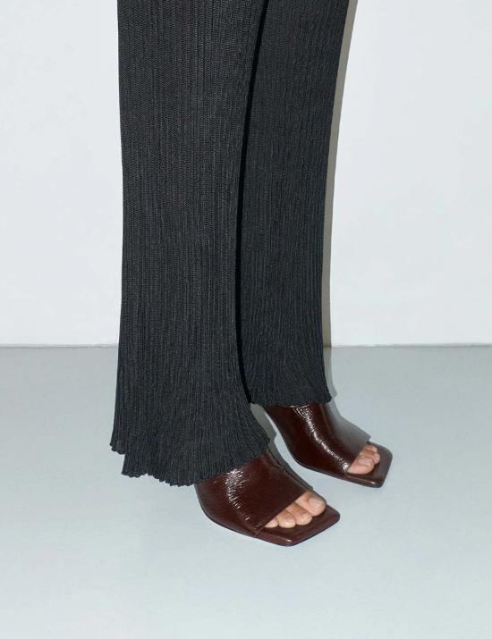  미스타 뮬/슬리퍼 미리 뮬 브라운 - MIISTA