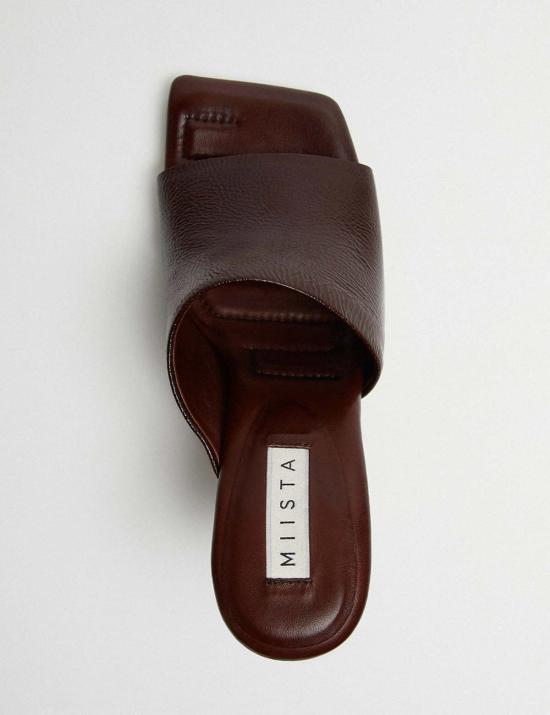  미스타 뮬/슬리퍼 미리 뮬 브라운