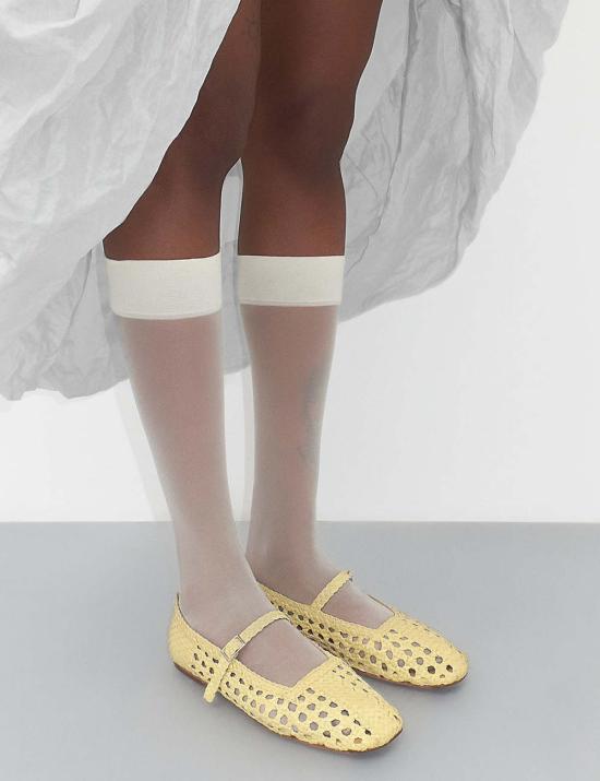  미스타 플랫 슈즈 Miista Yeida 버터 발레리나 - MIISTA
