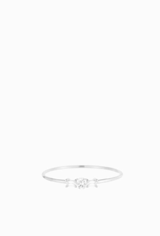  제니 권 디자인스 반지 제니 권, 라운드 다이아몬드 바게트 위스퍼 링 디자인 - JENNIE KWON DESIGNS