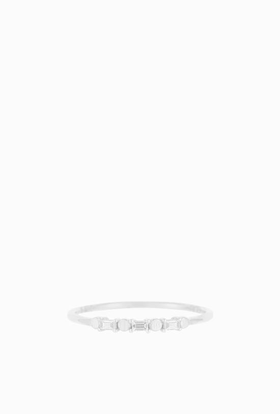  제니 권 디자인스 반지 제니 권 디자인 바게트 도트 링 - JENNIE KWON DESIGNS