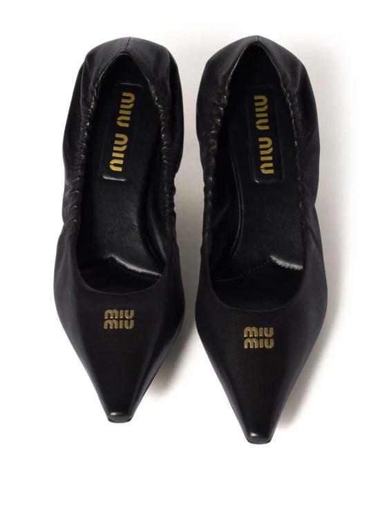 25SS 미우미우 힐/펌프스 5I374EF055EFXF0002 Black - MIU MIU
