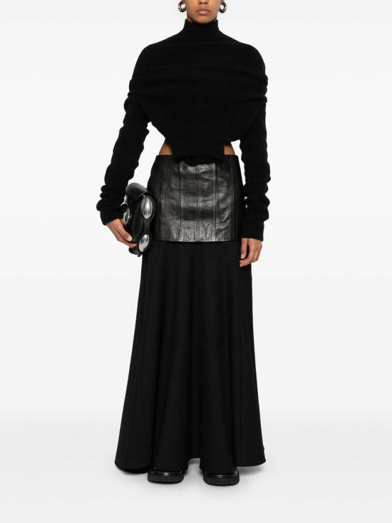  릭 오웬스 스웨터 RO02D3676KWPL09 Black - RICK OWENS