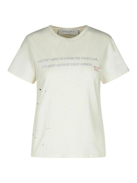  골든구스 반팔 티셔츠 GWP02008P00162611945 White