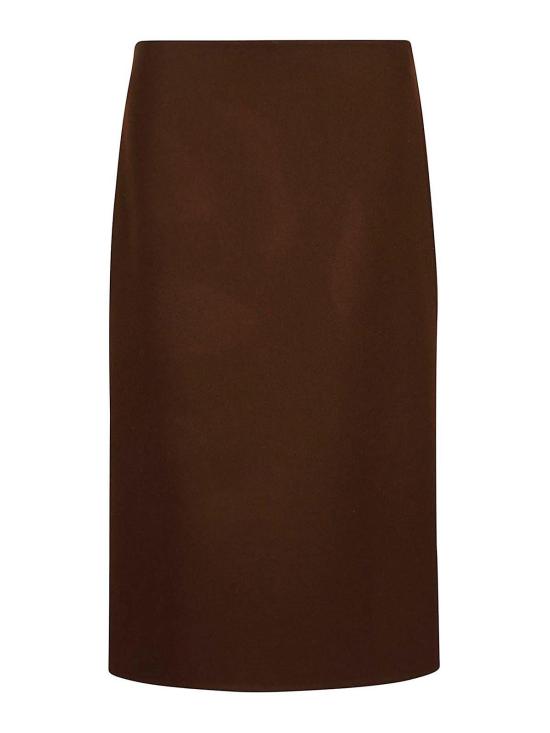  에르마노 설비노 미디 스커트 D452O316HNG91241 Brown