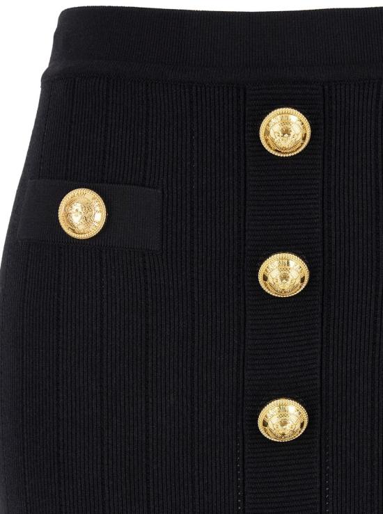 24FW 발망 숏 스커트 DF1LB290KB070PA Black - BALMAIN