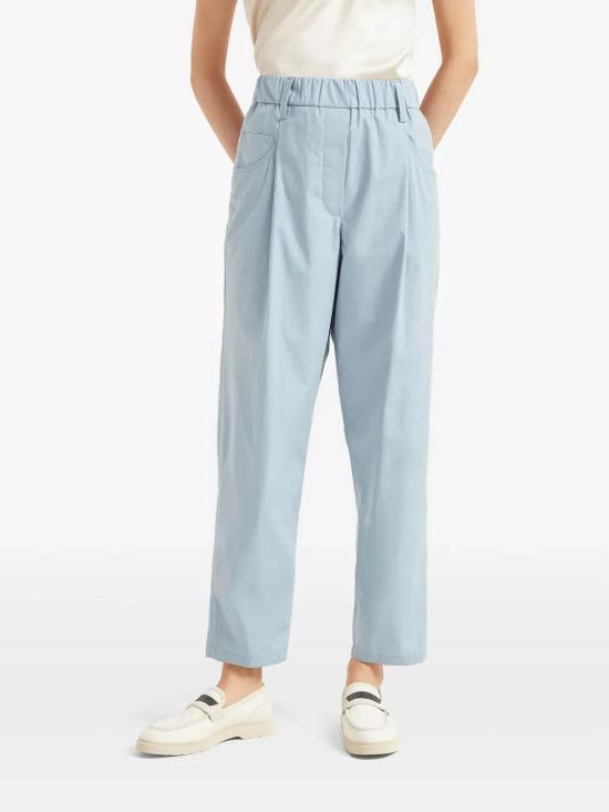  브루넬로 쿠치넬리 스트레이트 팬츠 M0H93P8907C9139 Light Blue - BRUNELLO CUCINELLI