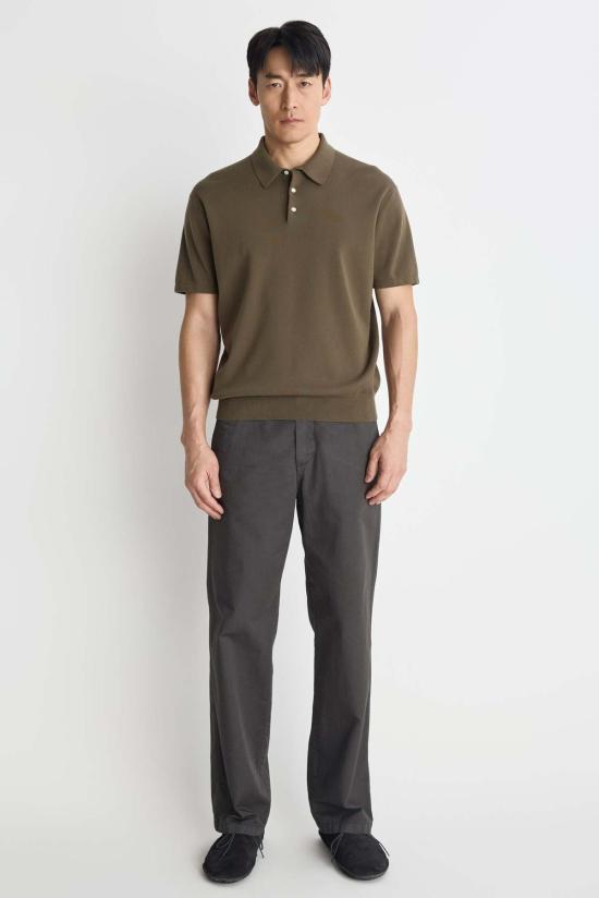  포터리 치노 팬츠 헤링본 오버다이드 오피서  차콜 - POTTERY