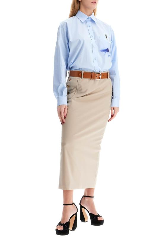  모스키노 탑 251735DCW000003 4293 light blue - MOSCHINO