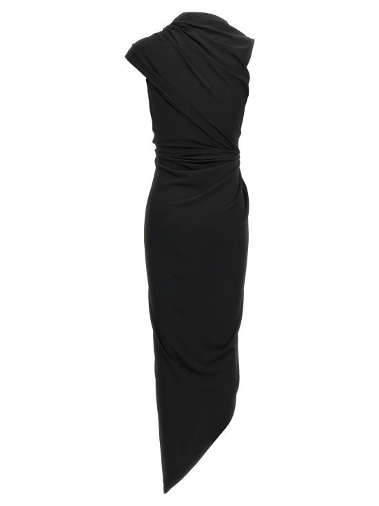 25SS 발렌시아가 미디 원피스 831200TRV231000 Black - BALENCIAGA