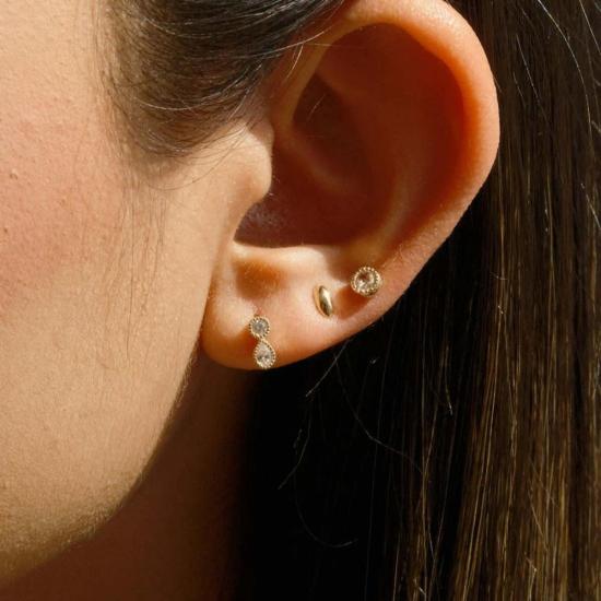  제니 권 디자인스 이어링 제니 권 디자인 다이아몬드 듀드롭 스터드 귀걸이 - JENNIE KWON DESIGNS