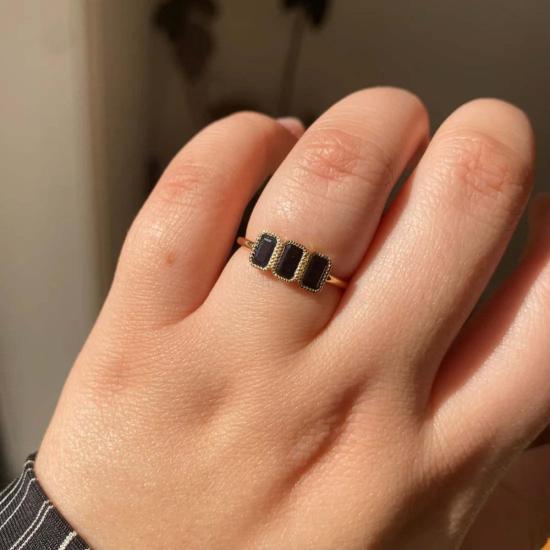  제니 권 디자인스 반지 제니 권, 블루 사파이어 캄파나  디자인 - JENNIE KWON DESIGNS