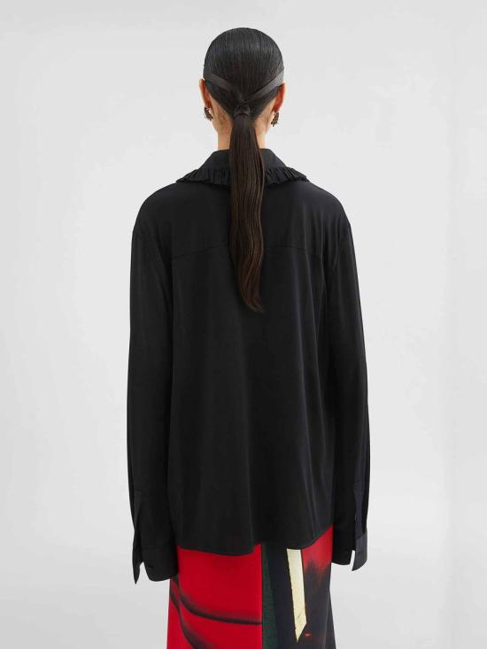 25SS 질샌더 긴팔 티셔츠 J03DL0192J20227 001 Black - JIL SANDER