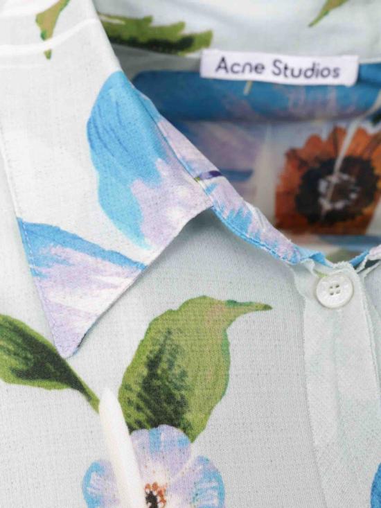 25SS 아크네 스튜디오 긴팔 티셔츠 FN WN BLOU001121AC0718 BQCMULTI BLUE FLORAL - ACNE STUDIOS