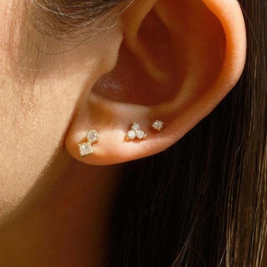  제니 권 디자인스 이어링 제니 권 디자인 다이아몬드 코다 스터드 귀걸이 - JENNIE KWON DESIGNS