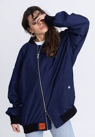 25SS Bombers 자켓 MA203 UNISEX NAVY BLU Blu