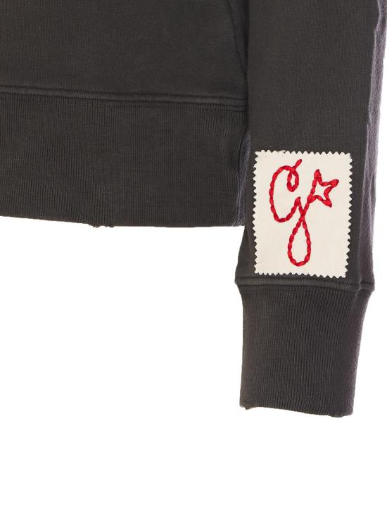 25FW 골든구스 크리스탈 스웨트셔츠 GWP01223P00067260318 Grey - GOLDEN GOOSE