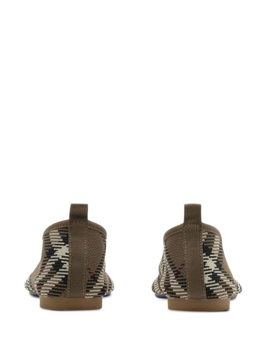  버버리 체크 니트 베이비 발레리나 8101054 Brown - BURBERRY