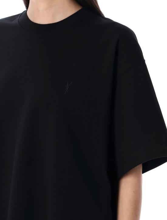 25SS 생로랑 반팔 티셔츠 827001Y37ZE 1000 BLACK - SAINT LAURENT