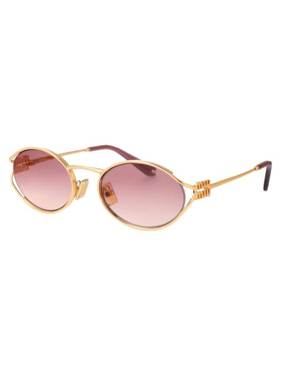  미우미우 로고 선글라스 0MU52YS 5AK06S ORO - MIU MIU