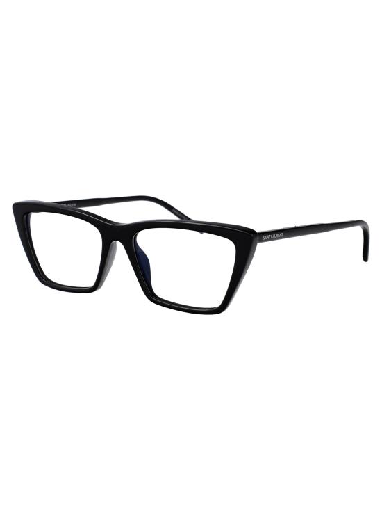 25SS 생로랑 안경 SL737MICATHINOPT 001 BLACK BLACK TRANSPARENT - SAINT LAURENT