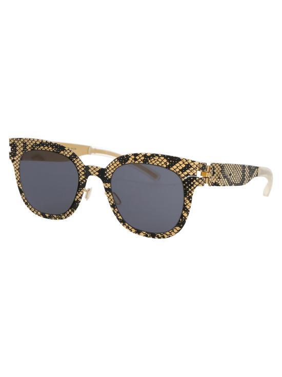 25SS 마이키타 선글라스 MMTRANSFER002 239 GOLD BLACK PYTHON DARK GREY SOLID - MYKITA